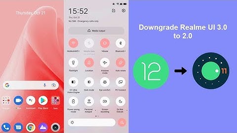 How to downgrade Realme UI 3.0 to Realme UI 2.0||Rollback Android 12 to 11||Rollback Android 11
