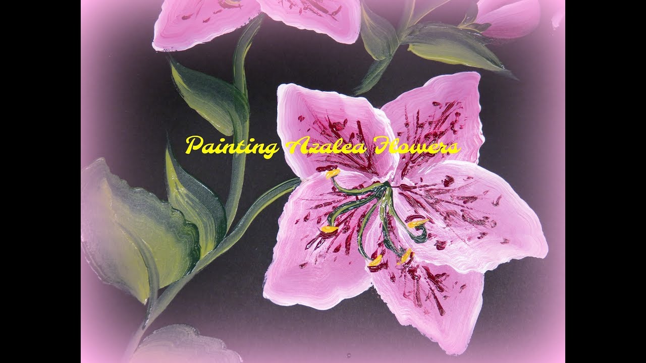 Painting Azalea Flowers | Painting Flowers | Painting Flowers Tutorial | Aressa | 2018