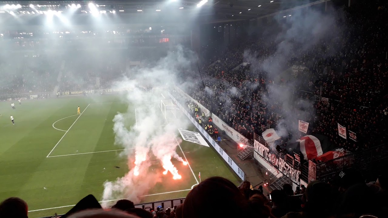 Pyro, Mainz- Eintracht Frankfurt 2.12.19 - YouTube