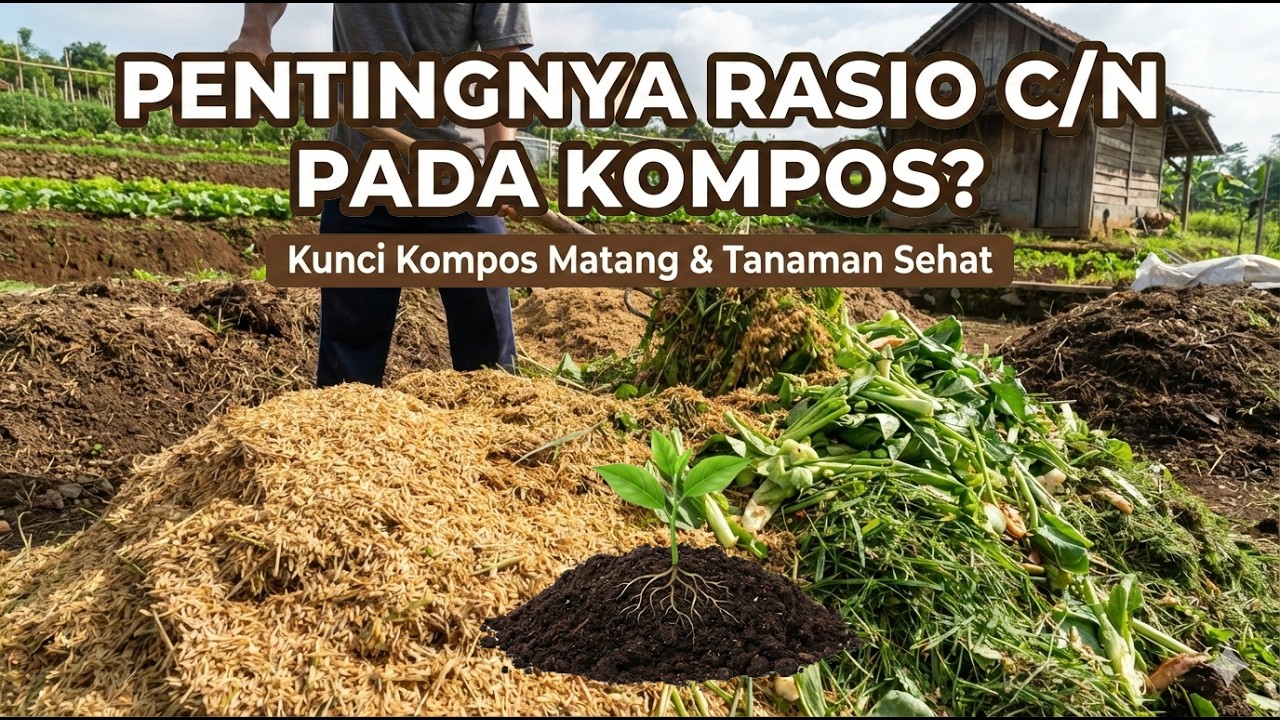 Mengenal Rasio C/N pada Pupuk Organik: Kunci Kompos Matang & Tanaman Sehat.