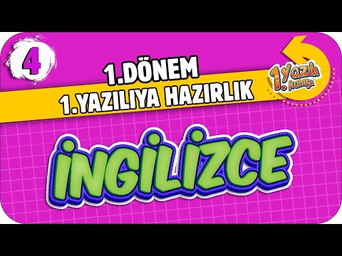 4.Sınıf İngilizce 1.Dönem 1.Yazılıya Hazırlık | 2021 📝