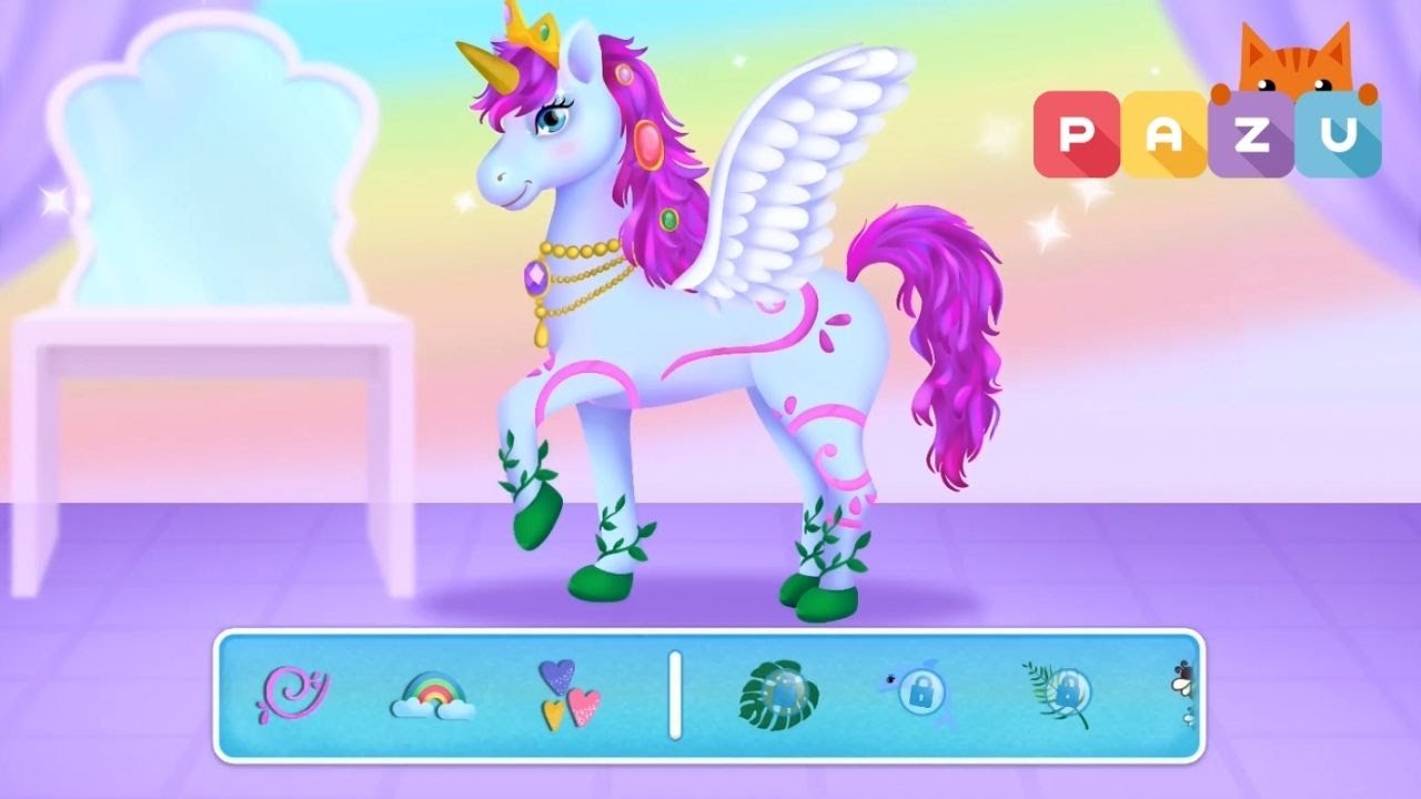 My Unicorn Dress Up Games for Kids Pazu Games Fun! Kids Gamehouse