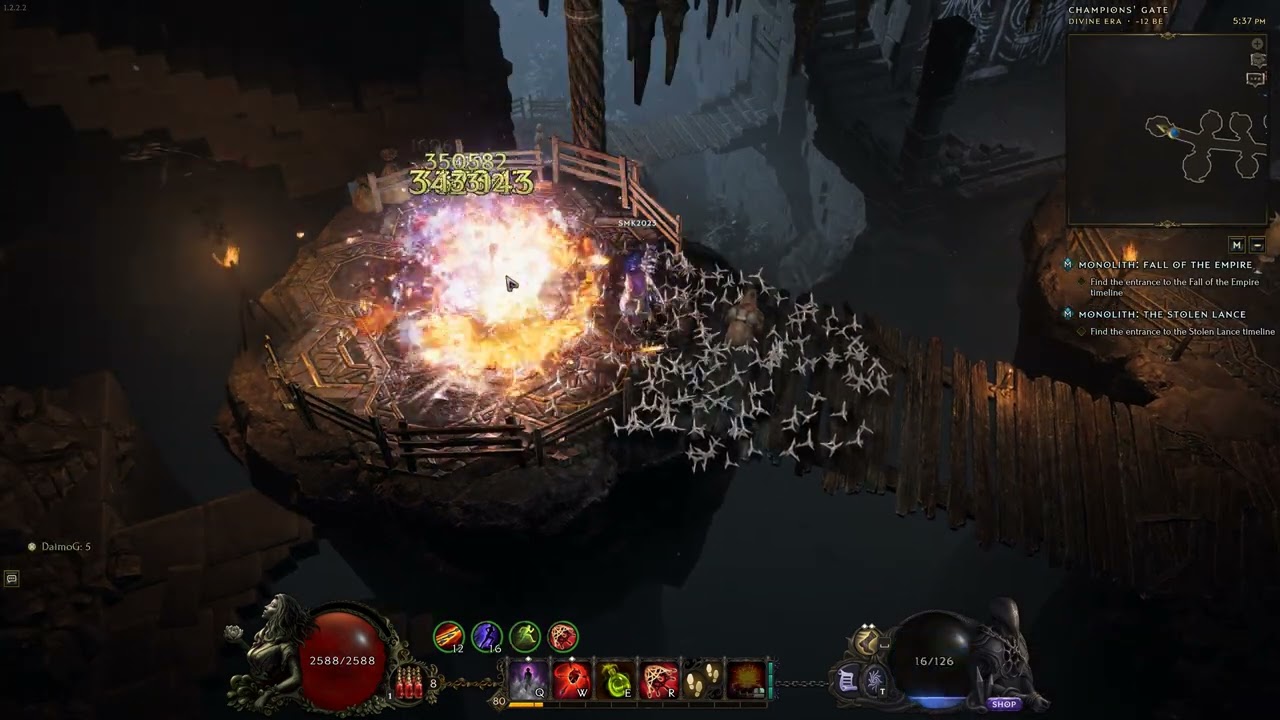 Last Epoch Rav Dart Heartseeker Fire Flask Marksman testing