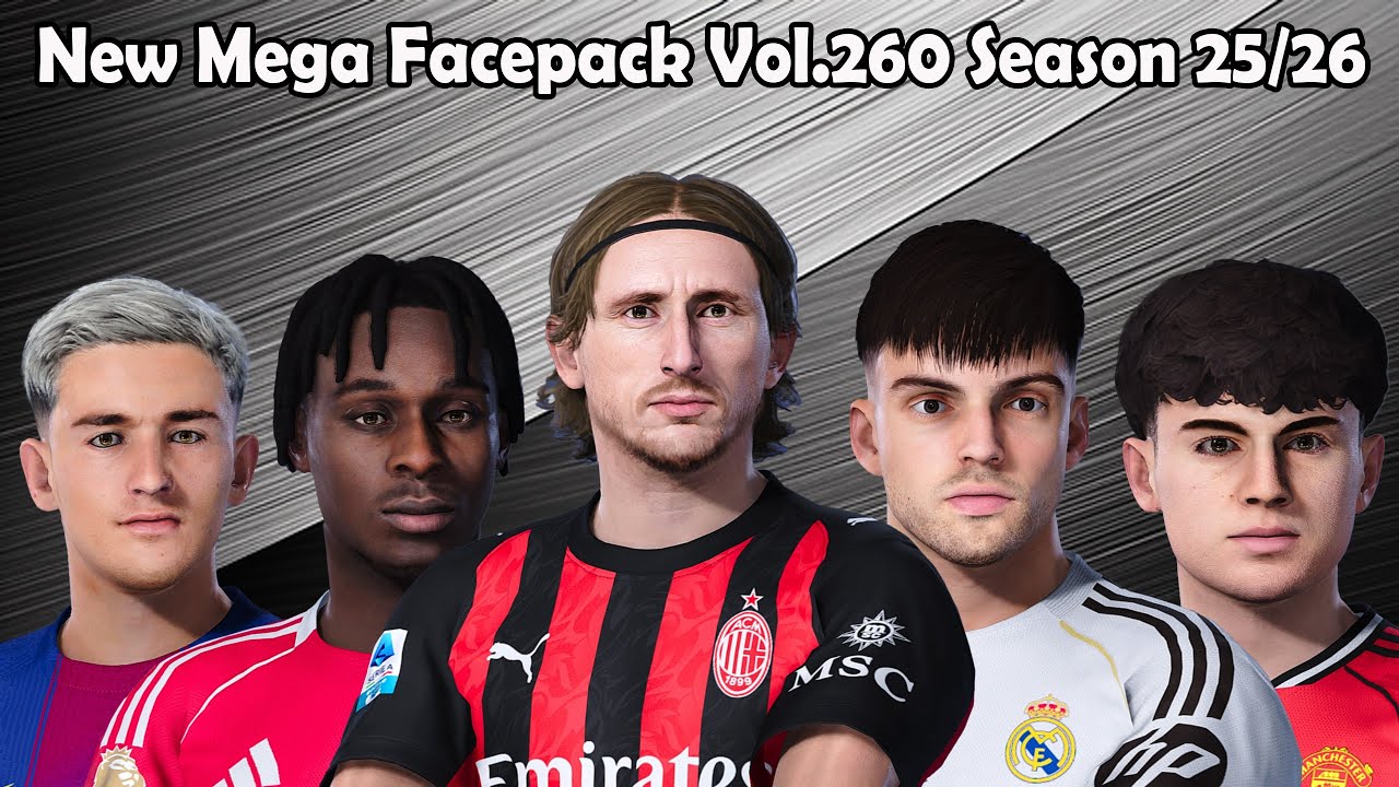 Новый Mega Facepack Vol.260 Сезон 25/26 — PES 2021 и Football Life 2025