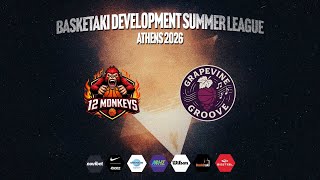 Basketaki Summer League - 12 Monkeys Vs Grapevine Groove (21/06/2026)