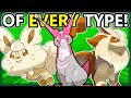 A bunny pokemon of every type