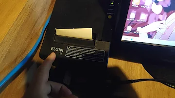Como colocar papel na máquina Elgin?
