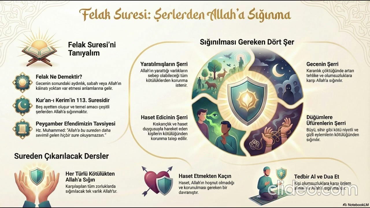 7 DKAB 3.3. Bir sure tanıyorum- Felak Suresi ve anlamı.