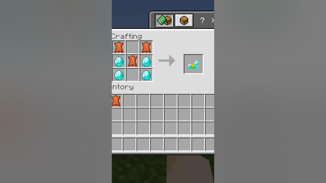 How to make a diamond horse armourminecraft youtubeshorts 