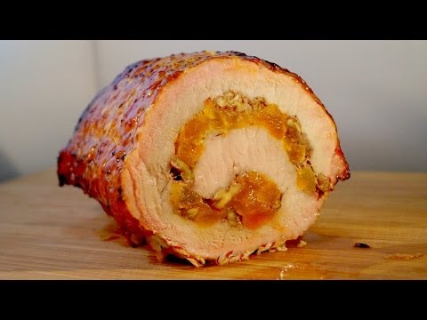 Pork Roast Recipe How To Stuff Roll And Smoke A Pork Loin Christmas Recipe-11-08-2015
