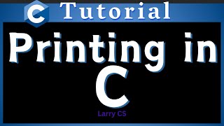 Print Statements - C Tutorial (No.1)