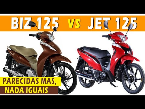 COMPARATIVO: HONDA BIZ 125 vs SHINERAY JET 125 - Iguais e Diferentes ao mesmo tempo.