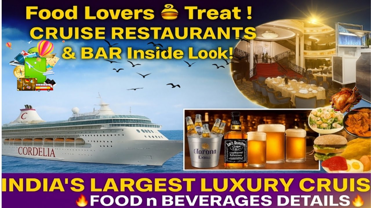 "Cordelia Cruise Food Tour 🍽️ | Restaurants, 🍲🍕🍷✨Bars & Buffet Full Inside Look!"
