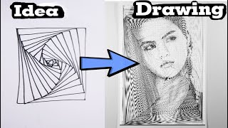 Printer Man | Print Selena Gomez by Drawing A Rectangular Spiral