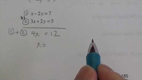 Solving Systems by Elimination   Lesson