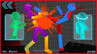 Stickman Fighting Neon Warriors fu - G4K Android GamePlay FHD screenshot 5