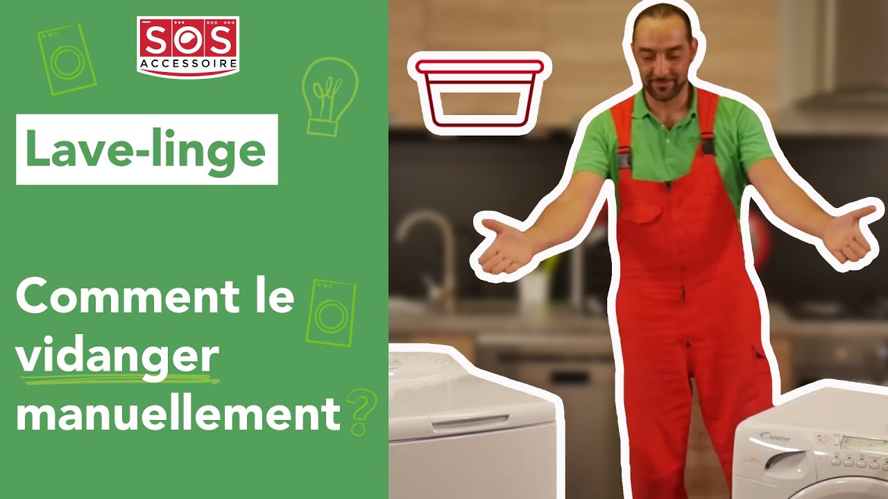 Comment vidanger / vider l'eau d'un lave-linge ? - TUTO