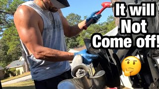 Lower unit on a outboard motor stuck!