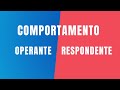 Diferena simples entre comportamento respondente e operante  psicologia pr 14