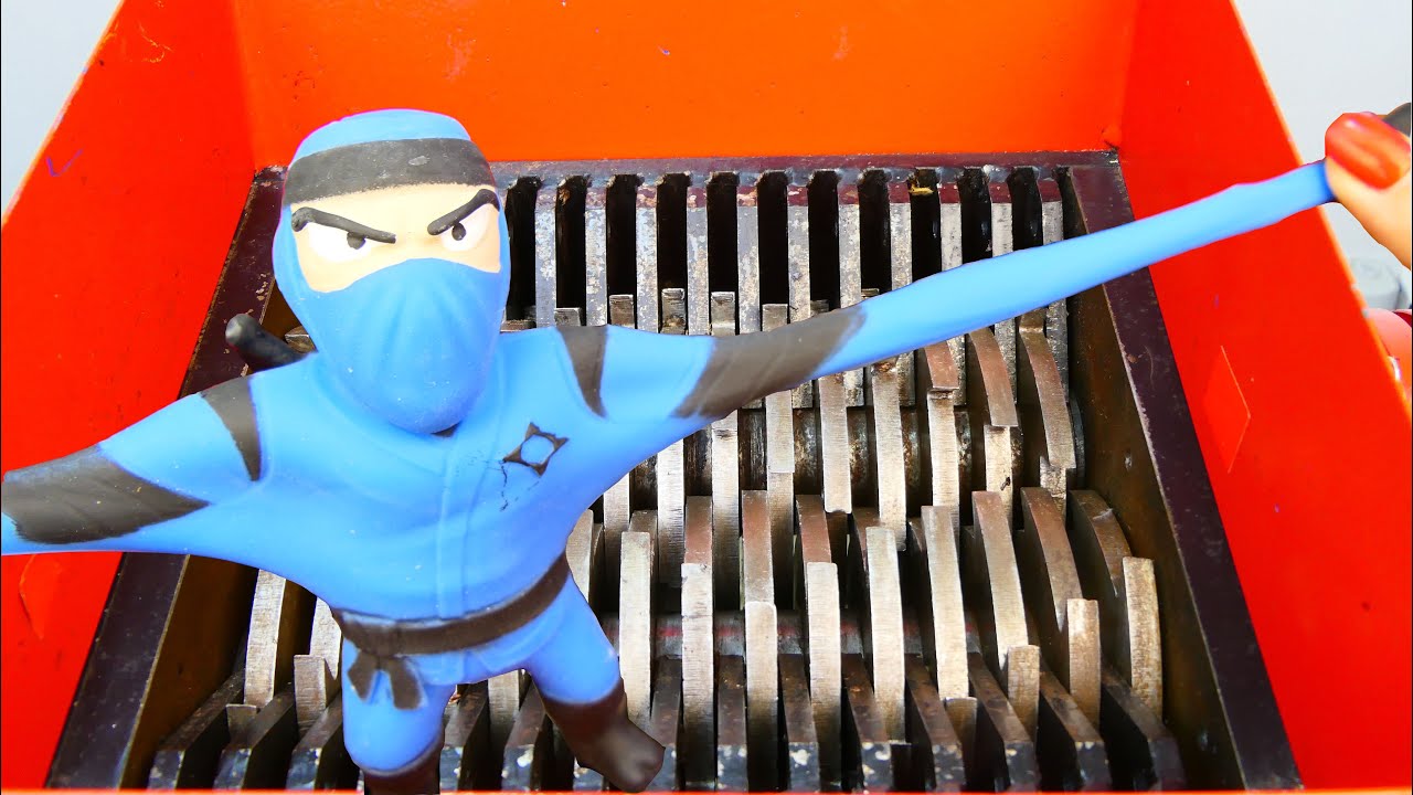 Triturando Monstruo Flexible Ninja!  Shredding Monster Flex Blue Ninja!