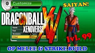 Son-Tj, Level 99 OP Super Saiyan Melee & Strike Build! Dragon Ball Xenoverse screenshot 3
