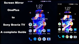 Screen Mirroring Oneplus to Sony Bravia TV a complete Guide &amp; (Registration Failed Error Solution)
