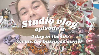 Studio Vlog 6: A day in the life of a scrunchie business owner | Getting orders ready