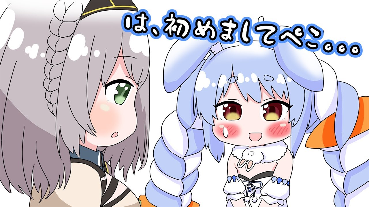 【手描き】オフで初めて会った時のぺこらが礼儀正しくて驚いた白銀ノエル【ホロライブ 切り抜き】