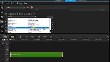 How to change font in Corel video studio