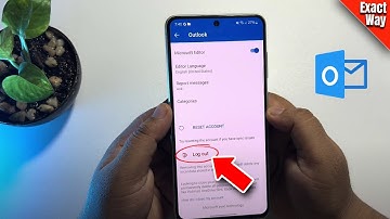 How To Sign Out Outlook App On mobile android iOS - Full Guide
