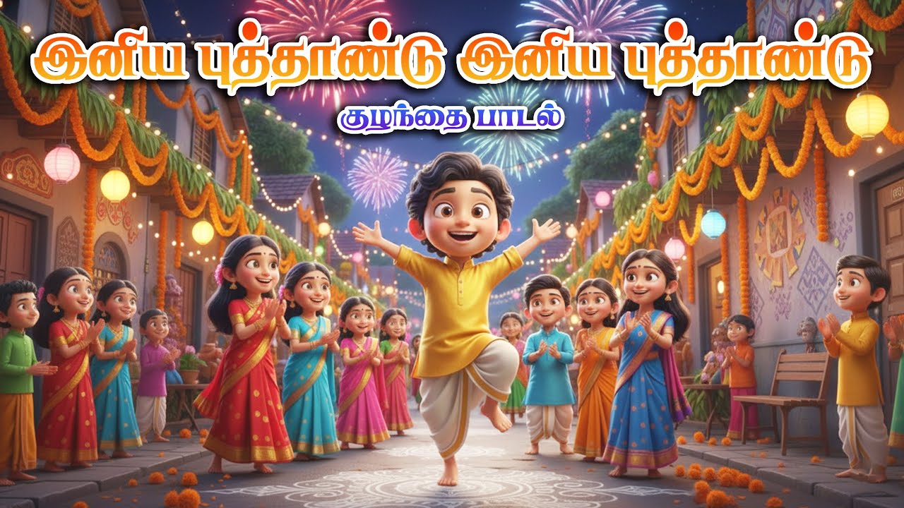 🎉 புத்தாண்டு வருது | Tamil New Year Kids Song | Folk Kuthu Dance | New Year l 