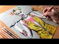 Harley Quinn Drawing (Birds of Prey) - Timelapse | Artology