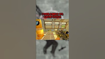I tried s1mple 1v2 NOSCOPE cache clutch #csgo #shorts