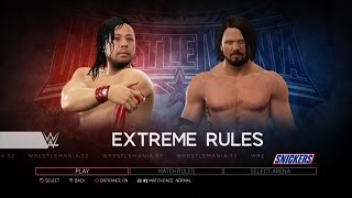 WWE 2K17 PS3 - AJ Styles VS Shinsuke Nakamura screenshot 3