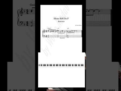 Blues Riff 🎼🎶🎶#blues #wowomndau #piano #fyp