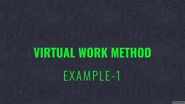 Virtual Work Method (Example 1)