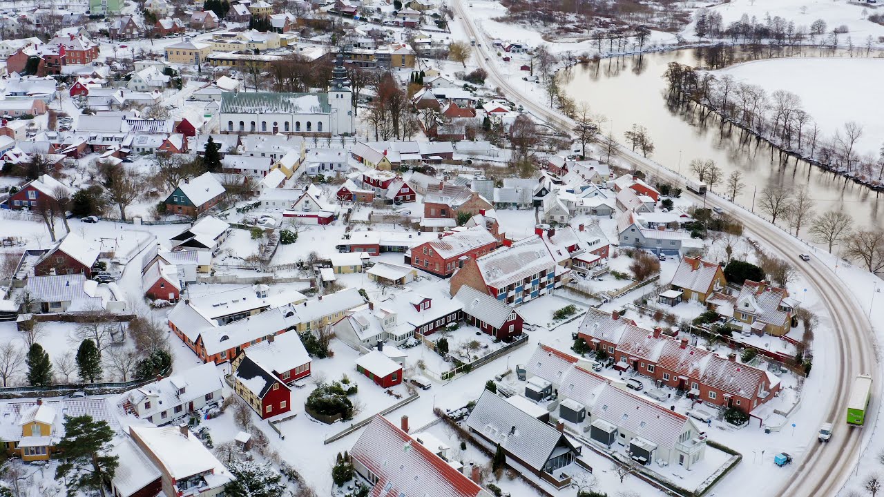 Laholm Runt, 4 årstider 4K. Dji Mavic 2 waypoints 2.0