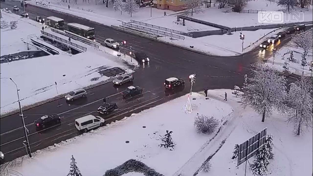 Дружбы - Дзержинского. ДТП. 04.01.2024, Кобрин | KOIN - YouTube