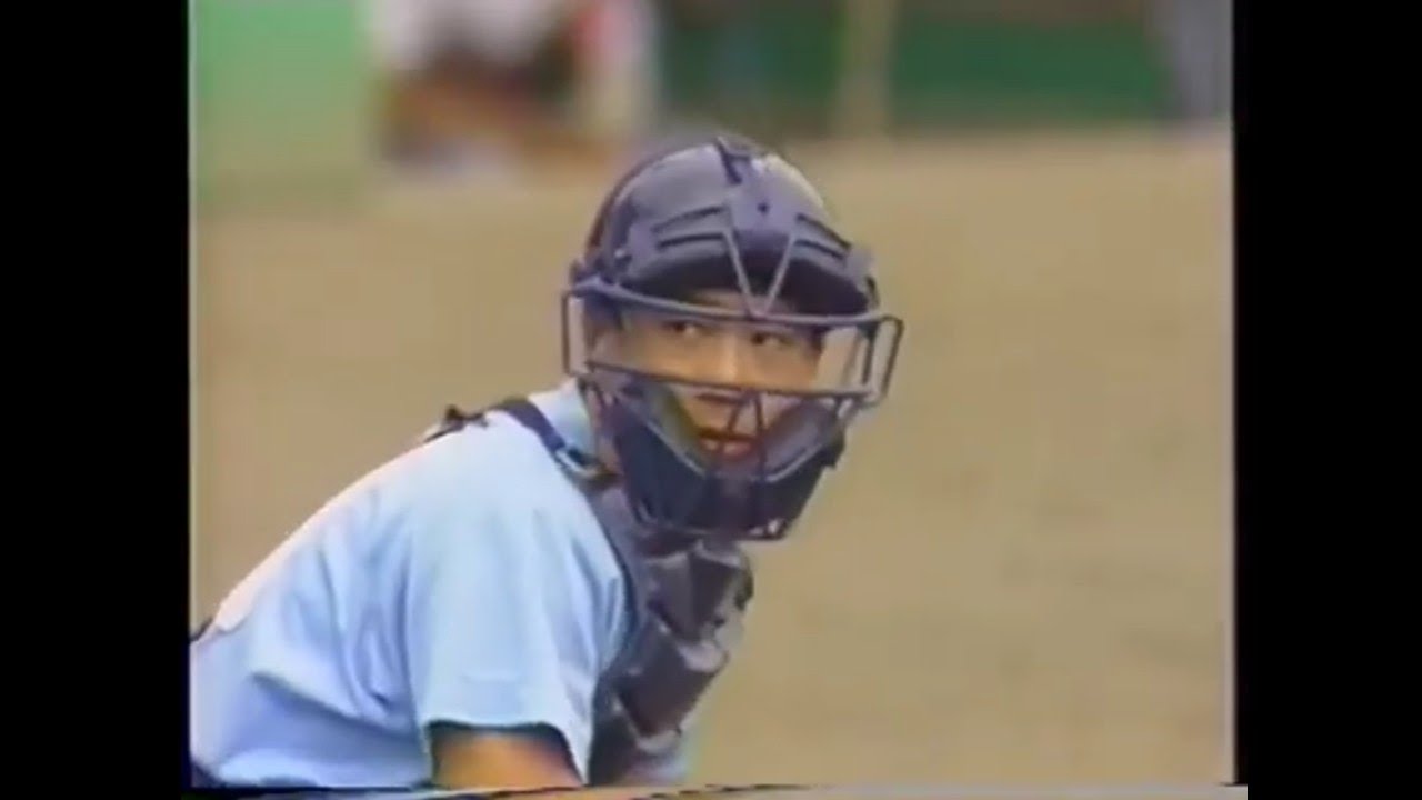 城島健司 2年(別大付属) 守備のみです 　1993夏  別大付(現明豊) vs鶴崎工
