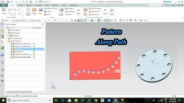 Nx Cad Pattern Along Path Command | Tamil| |