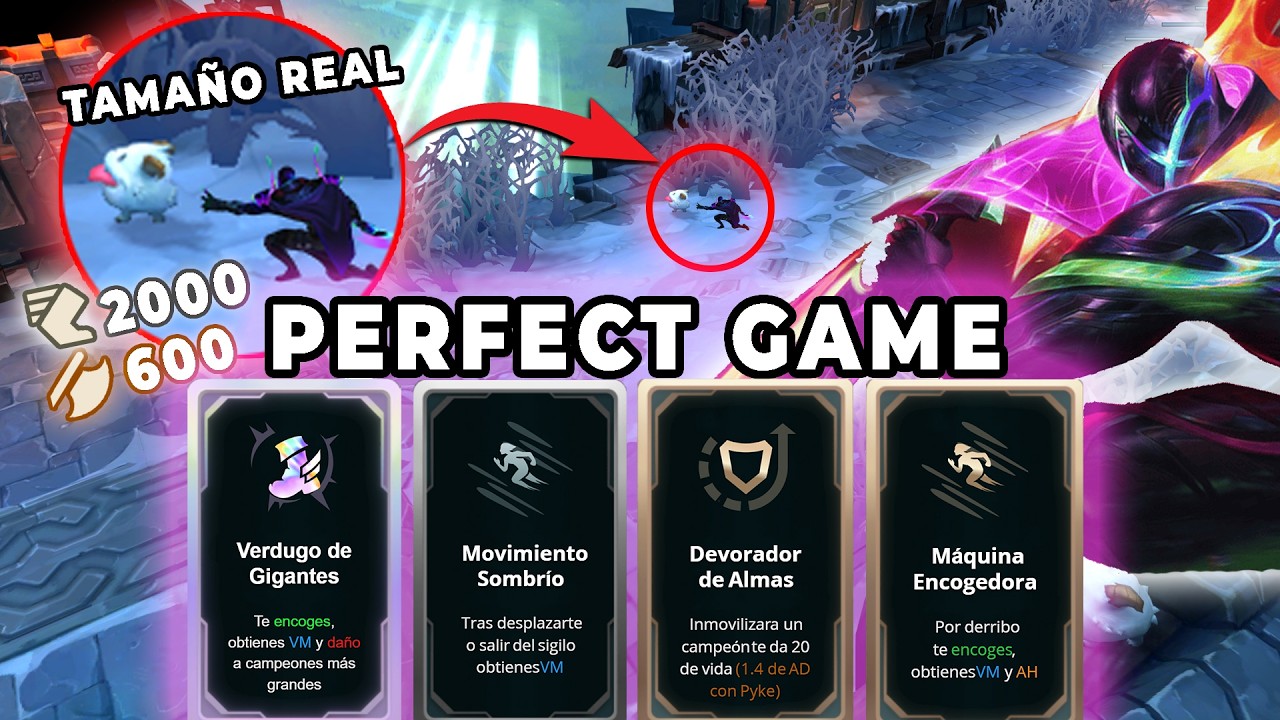 LA PARTIDA PERFECTA CON PYKE 🔱 ¡SOY TAN PEQUEÑO QUE NO ME VEN!