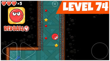 Red Ball 4 - Level 74 Walkthrough - Level 74 Into The Caves