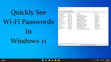How to REVEAL the Wi-Fi password in Windows 11 with a Click