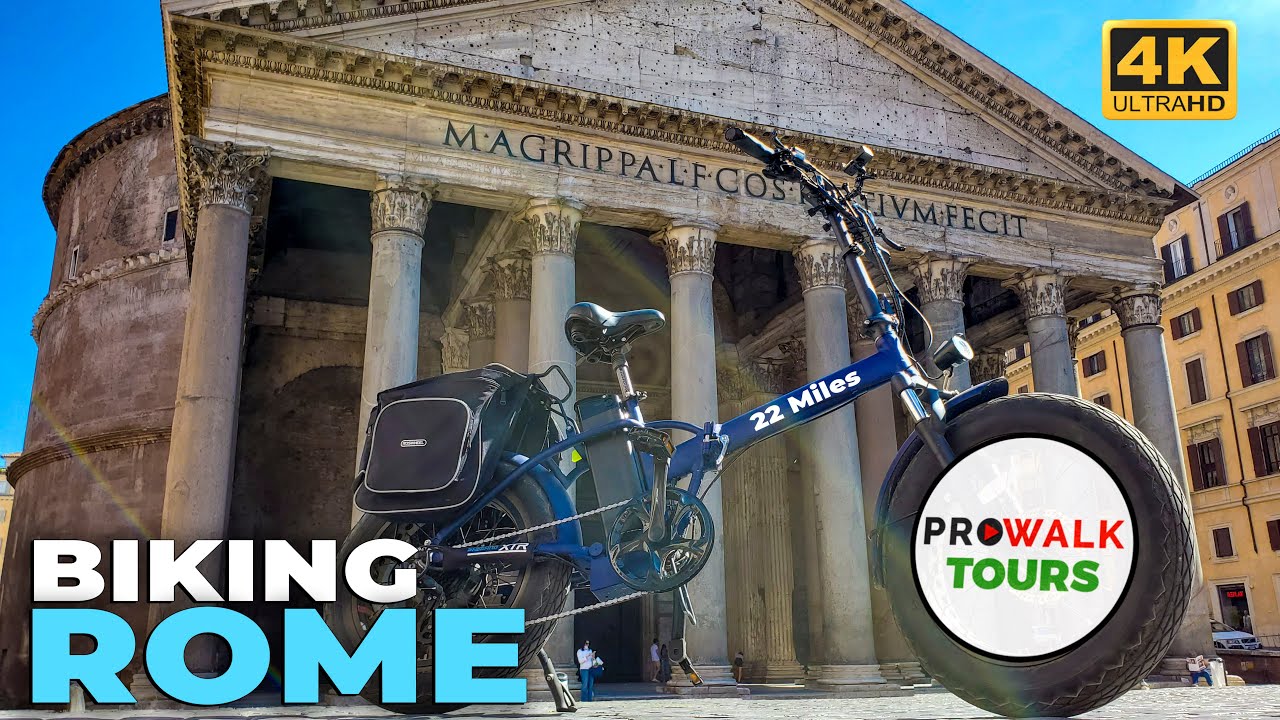 Ultimate Rome Bike Tour 🇮🇹 | Colosseum, Trevi Fountain, Vatican & Historic Landmarks | 4K