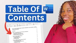 How To Manually Create A Table Of Contents (in Word)