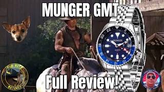 Munger GMT Quartz Solid Steel Watch Review! Munger GMT Quartz Solid Steel Watch Review!