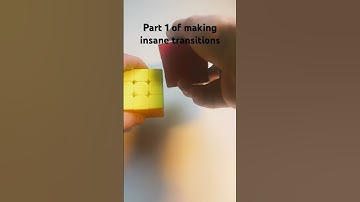 Part 1 of making Insane transitions #rubikscube #cubehead #viral #transition #shorts #insane #part1