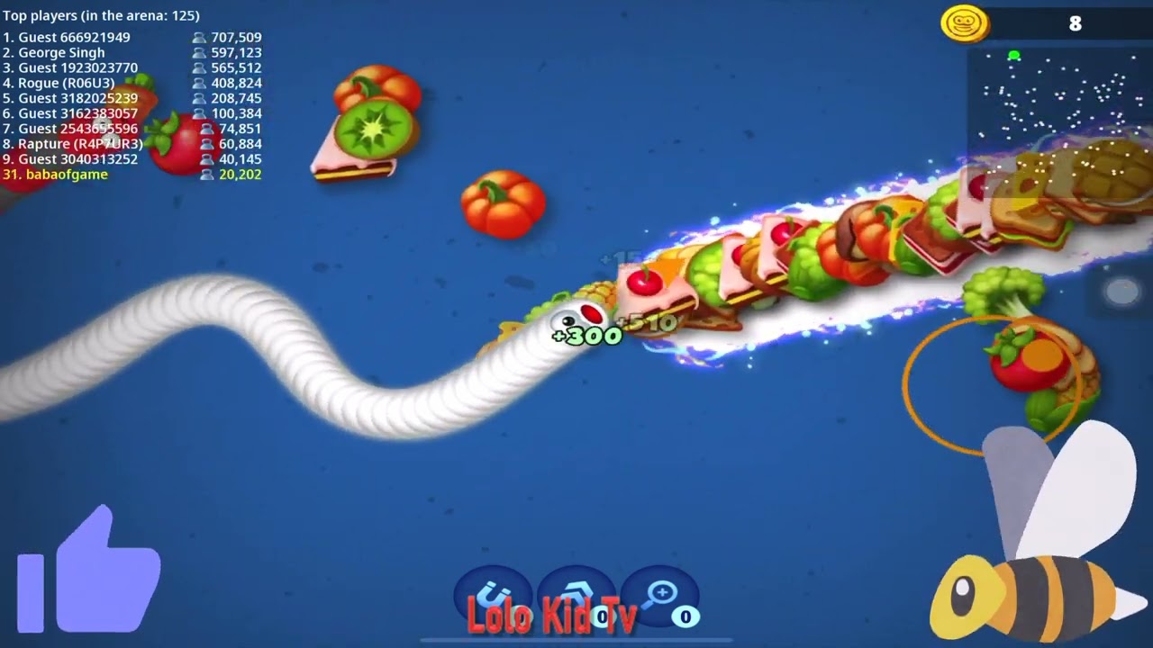 Worms Zone.io / Saamp Wala game / would hardest Game / Snake Game