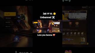 Zabi ff account unbanned ☠️...             #shorts #_viral