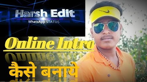 Online intro kaise banaye || how to make a online free video Intro for YouTube channel in Hindi